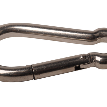 Cantonal Mousqueton en acier inoxydable 100x10 mm - diamètre de l'œillet 14 mm