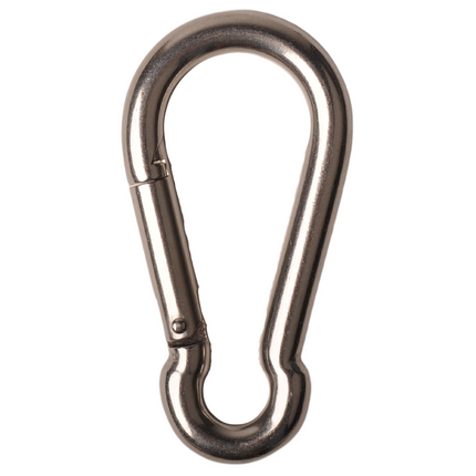 Cantonal Mousqueton en acier inoxydable 100x10 mm - diamètre de l'œillet 14 mm
