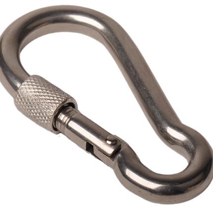 Cantonal Mousqueton inox 80x12 mm - oeillet 12 mm