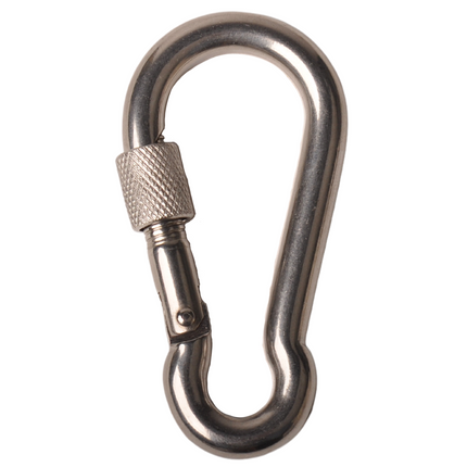Cantonal Mousqueton inox 80x12 mm - oeillet 12 mm