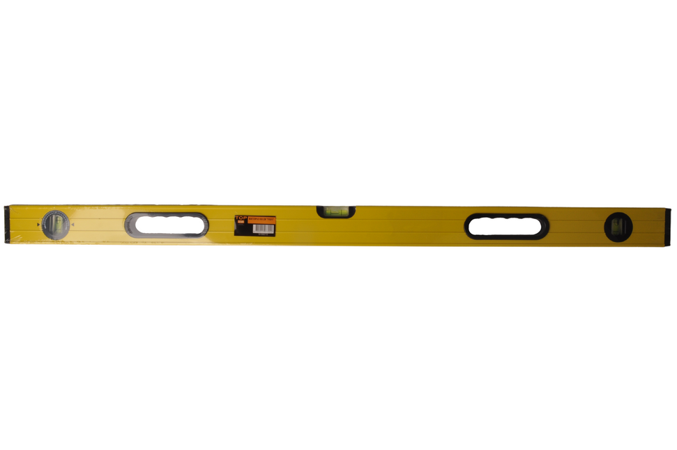 Cantonal Niveau à bulle en aluminium de 1 mètre avec 2 fioles fixes et 1 fiole réglable