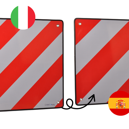 Cantonal Panneau de signalisation de charge 50 x 50 cm – aluminium