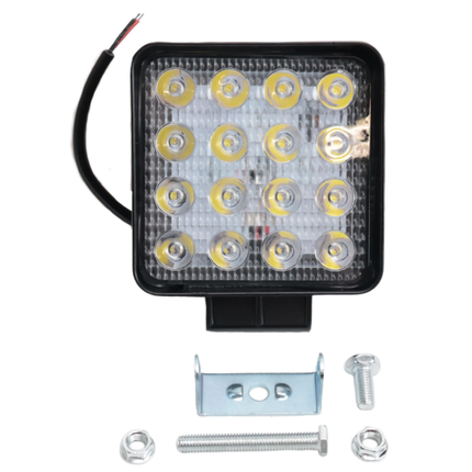 Cantonal Phare de travail remorque - 20W LEDS - 12-80V - 1800 lumen - inclus kit de montage