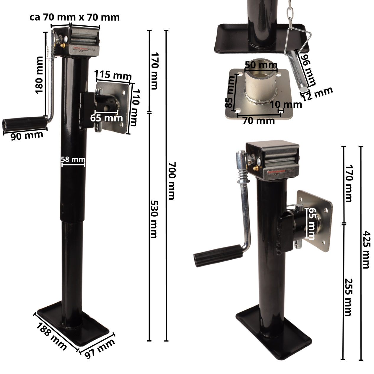 Pied De Support Inclinable Et D ployable 43 73 Cm 1000 Kg pied-de-support-inclinable-et-d-ployable-43-73-cm-1000-kg