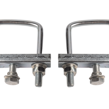 Cantonal Pince de timon pour pince de roue jockey Carré (48 mm) pour tube 60 mm ( 2 pièces)