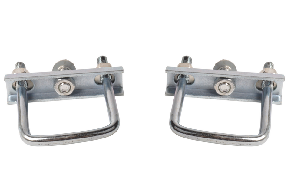 Cantonal Pince de timon pour pince de roue jockey Carré (48 mm) pour tube 60 mm ( 2 pièces)