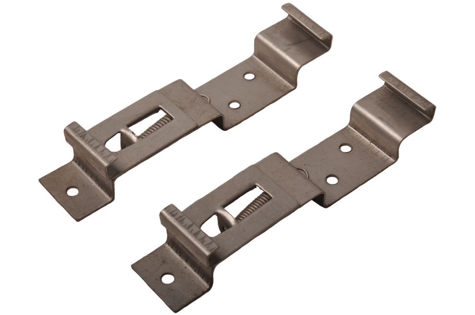 Cantonal Pinces pour plaques d'immatriculation pour remorques et Caravanes - acier inoxydable (2 pièces)