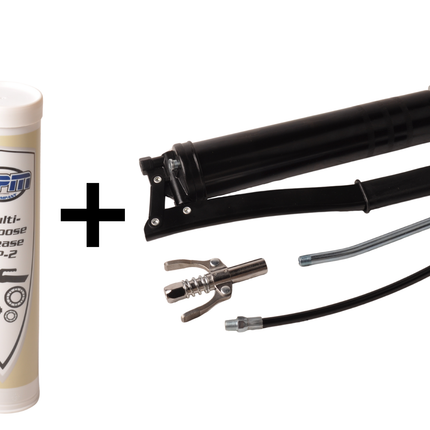 Cantonal Pistolet graisseur professionnel avec 2 cartouche de graisse incluse