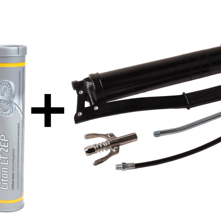 Cantonal Pistolet graisseur professionnel avec 2 cartouche de graisse incluse