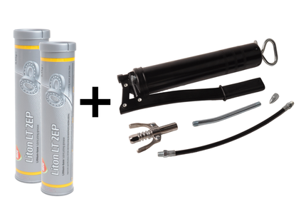 Cantonal Pistolet graisseur professionnel avec 2 cartouche de graisse incluse