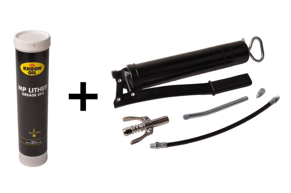 Cantonal Pistolet graisseur professionnel avec cartouche de graisse incluse