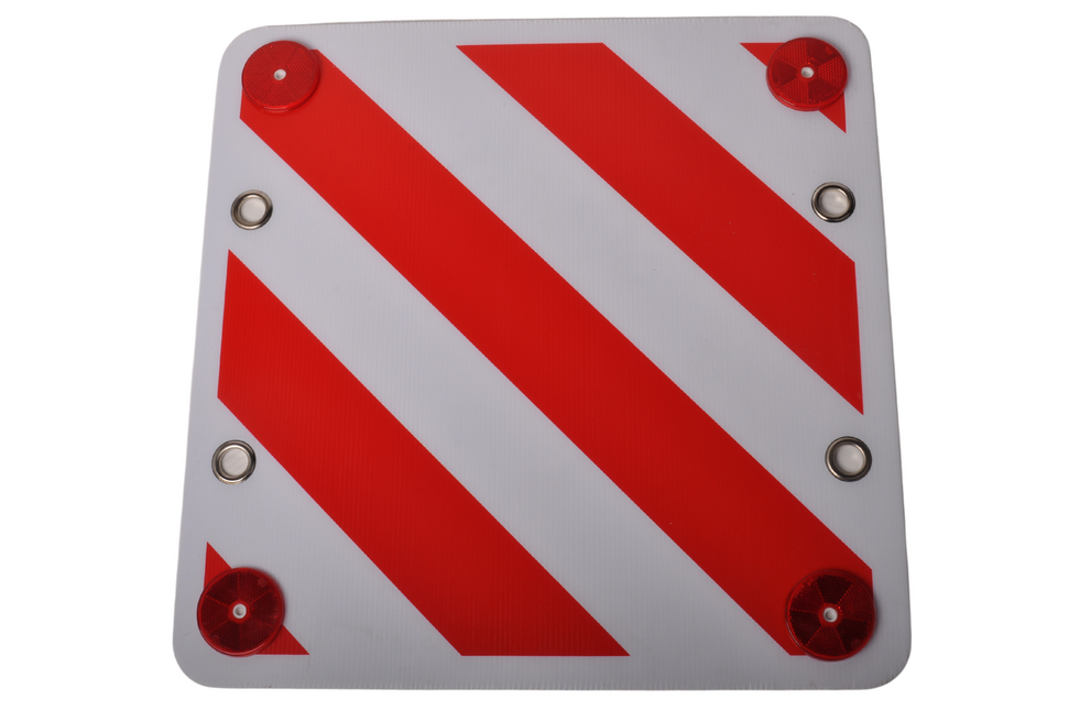 Cantonal Plaque de signalisation de charge avancée 50x50 cm - FOAM - Catadioptres inclus