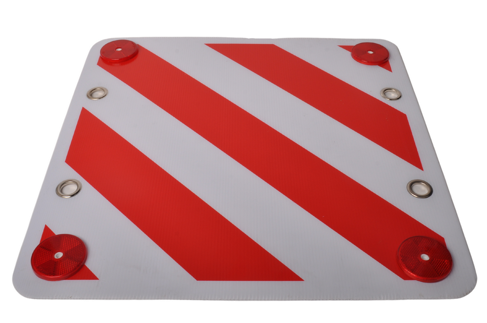 Cantonal Plaque de signalisation de charge avancée 50x50 cm - FOAM - Catadioptres inclus