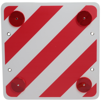 Cantonal Plaque de signalisation de charge avancée 50x50 cm - FOAM - Catadioptres inclus