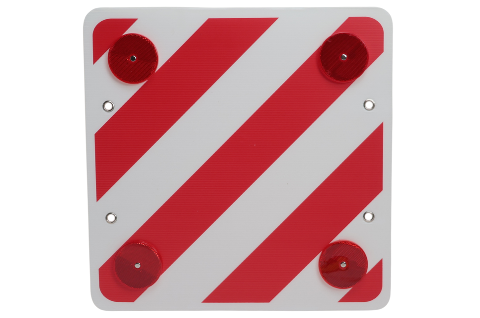 Cantonal Plaque de signalisation de charge avancée 50x50 cm - FOAM - Catadioptres inclus