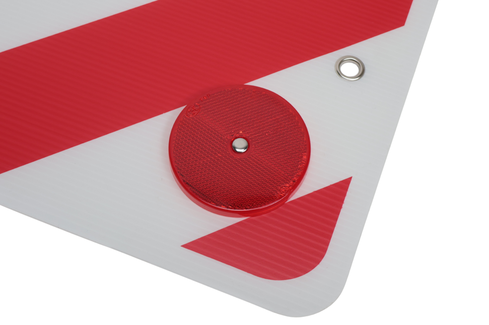 Cantonal Plaque de signalisation de charge avancée 50x50 cm - FOAM - Catadioptres inclus