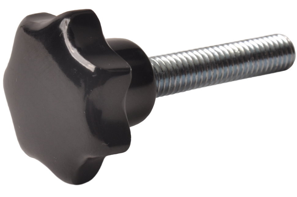 Cantonal Poignée étoile en bakélite 25 mm (M6x30 mm)