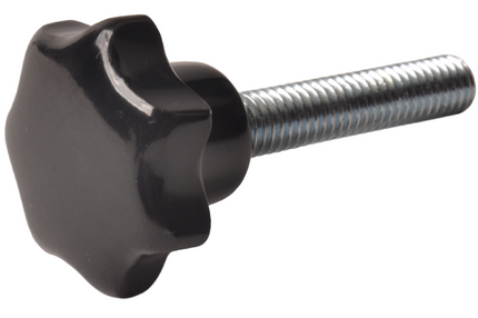 Cantonal Poignée étoile en bakélite 25 mm (M6x30 mm)