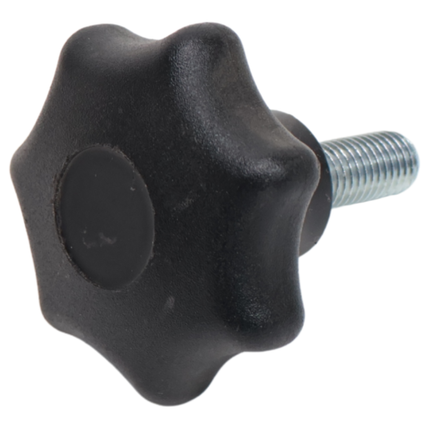 Cantonal Poignée étoile en bakélite 60 mm (M12x30 mm)
