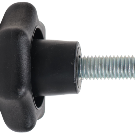 Cantonal Poignée étoile en bakélite 60 mm (M12x30 mm)