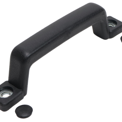 Cantonal Poignée PVC - noir - entraxe 155 mm