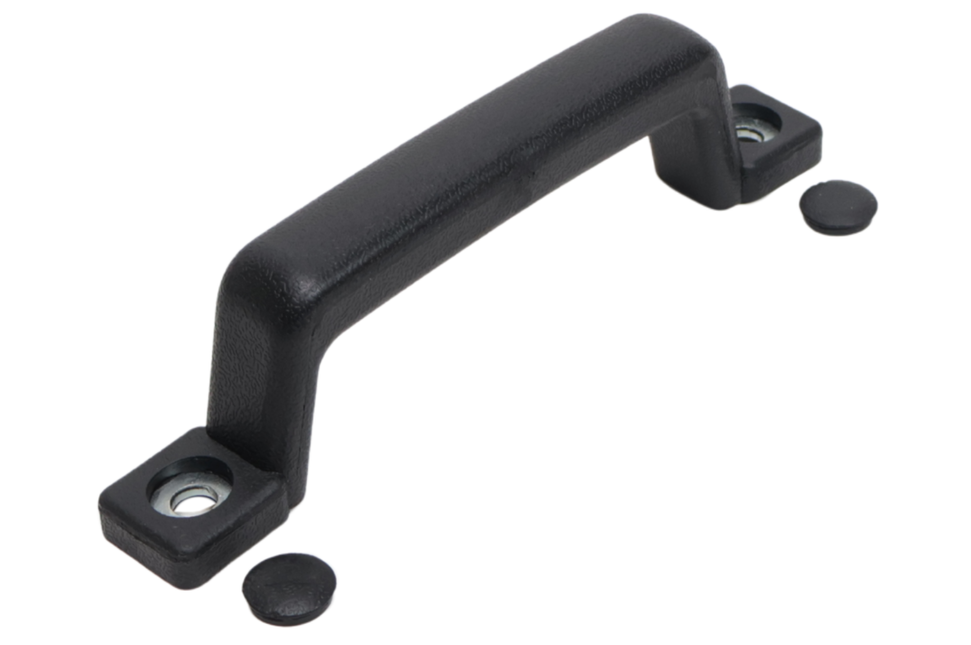Cantonal Poignée PVC - noir - entraxe 155 mm