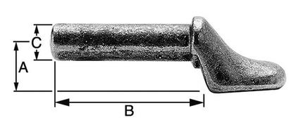 Cantonal Pouce à souder 15x65 mm