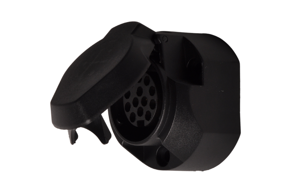 Cantonal Prise à 13 broches - caoutchouc d'étanchéité inclus - Micro-interrupteur pour antibrouillards inclus