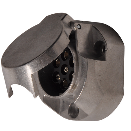 Cantonal Prise aluminium premium 7 broches, y compris commutation des phares antibrouillard