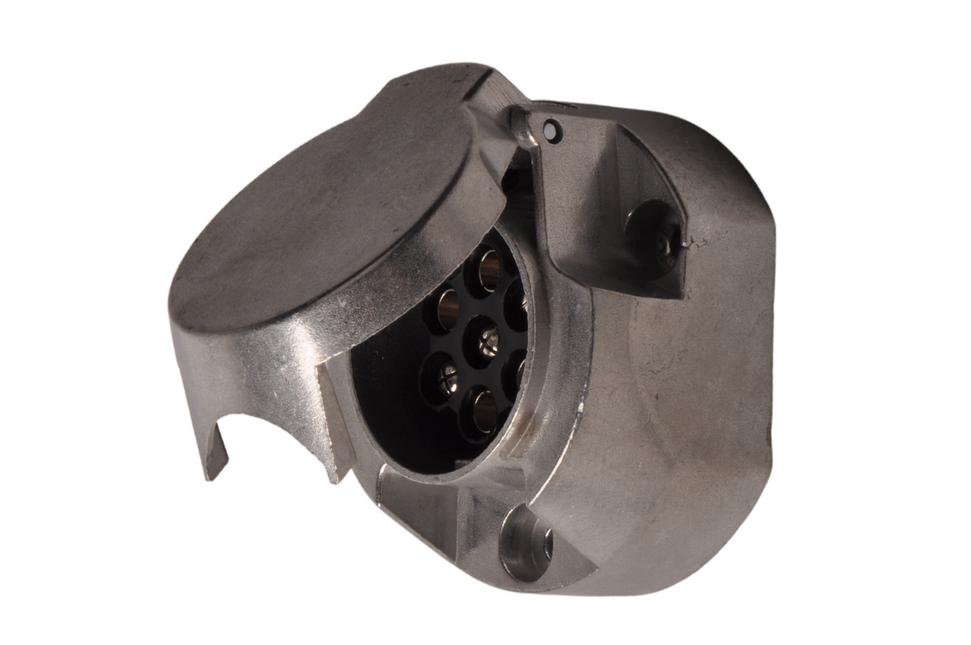 Cantonal Prise aluminium premium 7 broches, y compris commutation des phares antibrouillard