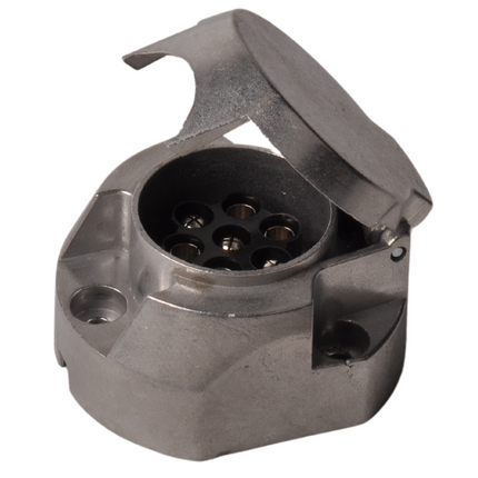 Cantonal Prise aluminium premium 7 broches, y compris commutation des phares antibrouillard