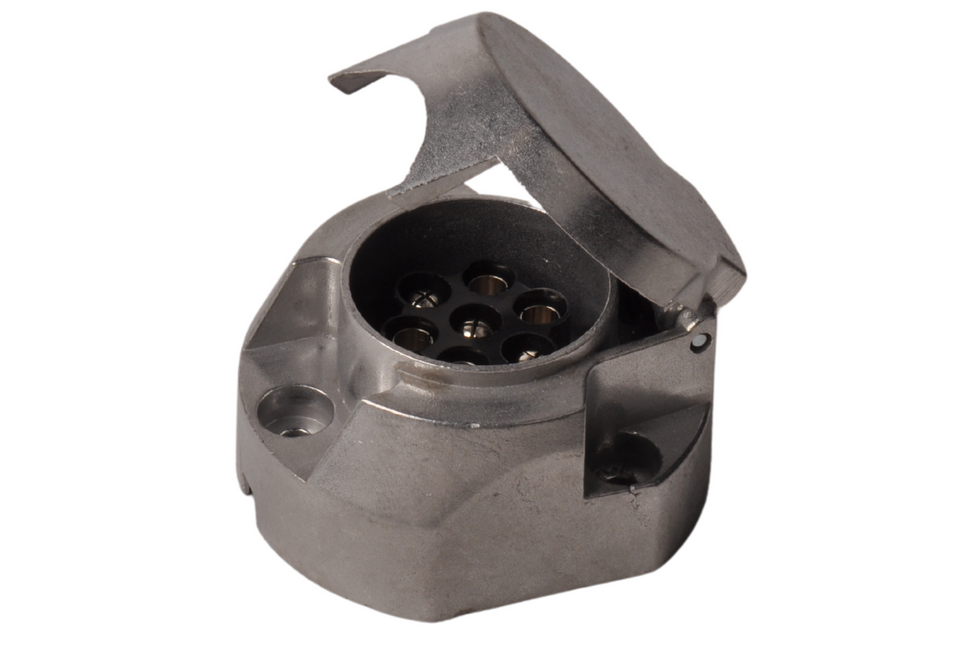 Cantonal Prise aluminium premium 7 broches, y compris commutation des phares antibrouillard