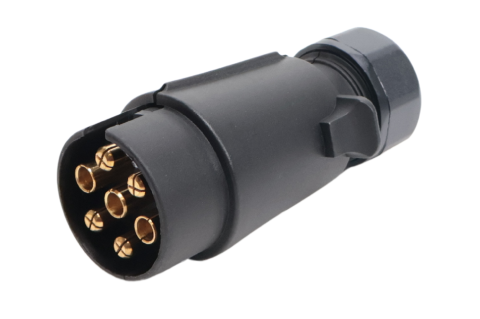 Cantonal Prise remorque  7 broches en plastique plat