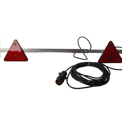Cantonal Rampe de signalisation  LED extensible de 110 cm à 160 cm - 7 broches - catadioptres inclus