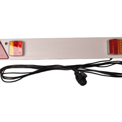Cantonal Rampe de signalisation LED pour remorque ou remorque de bateau - 122 cm - 8 mètres - 13 broches