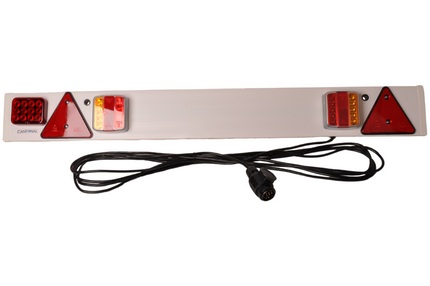 Cantonal Rampe de signalisation LED pour remorque ou remorque de bateau - 122 cm - 8 mètres - 13 broches