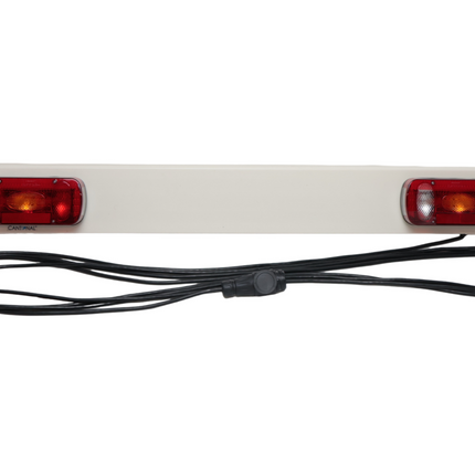 Cantonal Rampe d’éclairage pour remorque - 150 cm de large - Prises 13 broches sur 9 mètres de câble