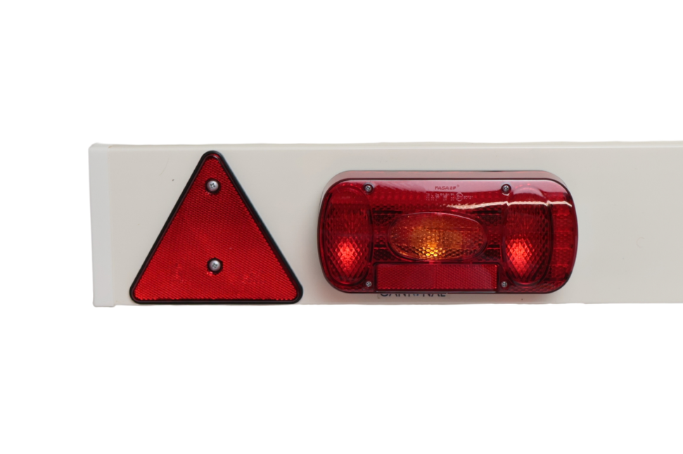 Cantonal Rampe d’éclairage pour remorque - 150 cm de large - Prises 13 broches sur 9 mètres de câble