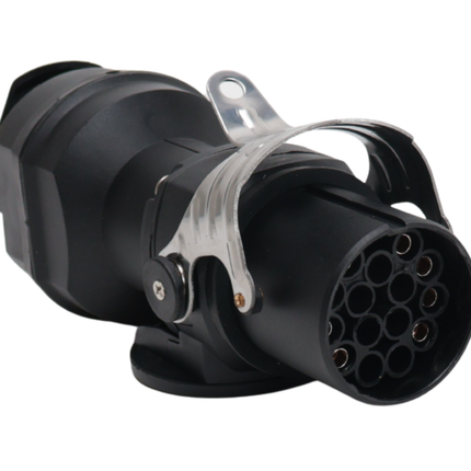 Cantonal Réducteur de tension de 24 à 12 volts - prise N 15 broches sur prise 7 broches