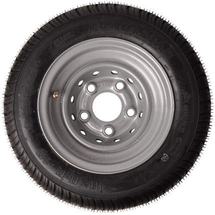Cantonal Roue complète 10 pouces - 195/50B10 pneu + jante - cercle de trous Mercedes : 5x112 - 750 kg - 8PR - diamètre du moyeu: 67 mm