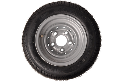 Cantonal Roue complète 10 pouces - 195/50B10 pneu + jante - cercle de trous Mercedes : 5x112 - 750 kg - 8PR - diamètre du moyeu: 67 mm