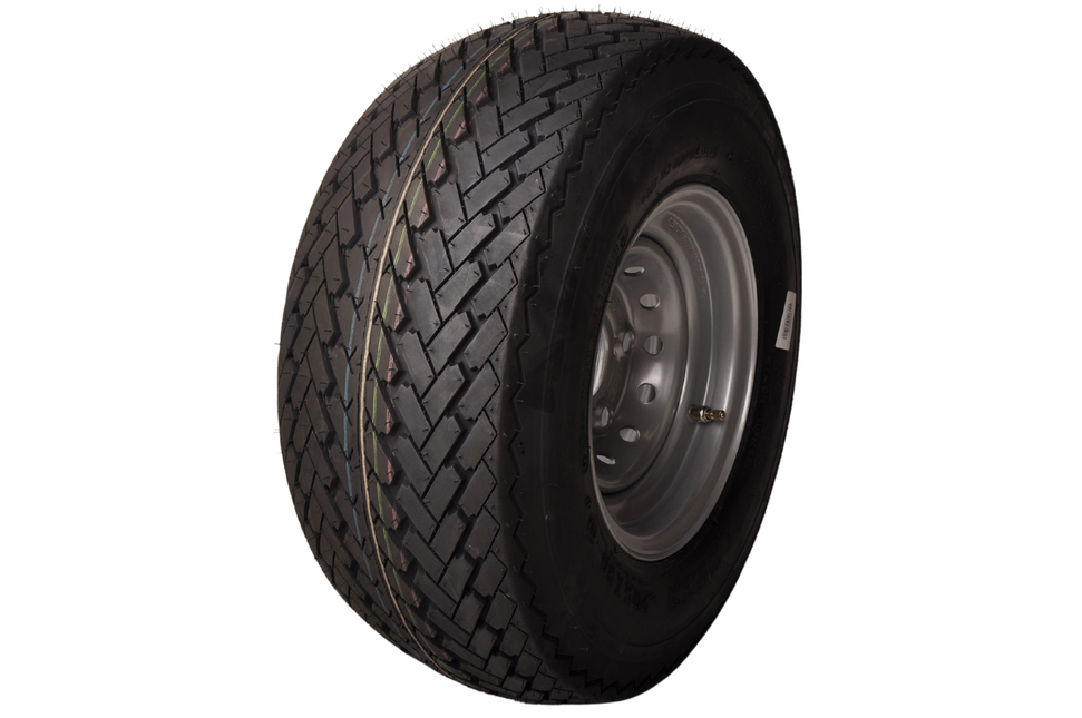 Cantonal Roue complète 10 pouces - 20.5x8.00-10 pneu + jante - cercle de trou Mercedes : 5x112 - 750 kg - 10PR - diamètre du moyeu:  67 mm