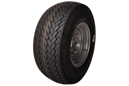 Cantonal Roue complète 10 pouces - 20.5x8.00-10 pneu + jante - cercle de trou Mercedes : 5x112 - 750 kg - 10PR - diamètre du moyeu:  67 mm