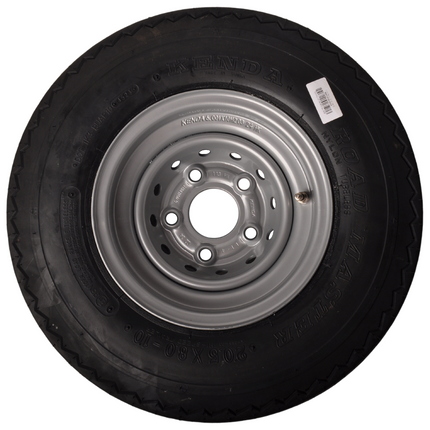 Cantonal Roue complète 10 pouces - 20.5x8.00-10 pneu + jante - cercle de trou Mercedes : 5x112 - 750 kg - 10PR - diamètre du moyeu:  67 mm