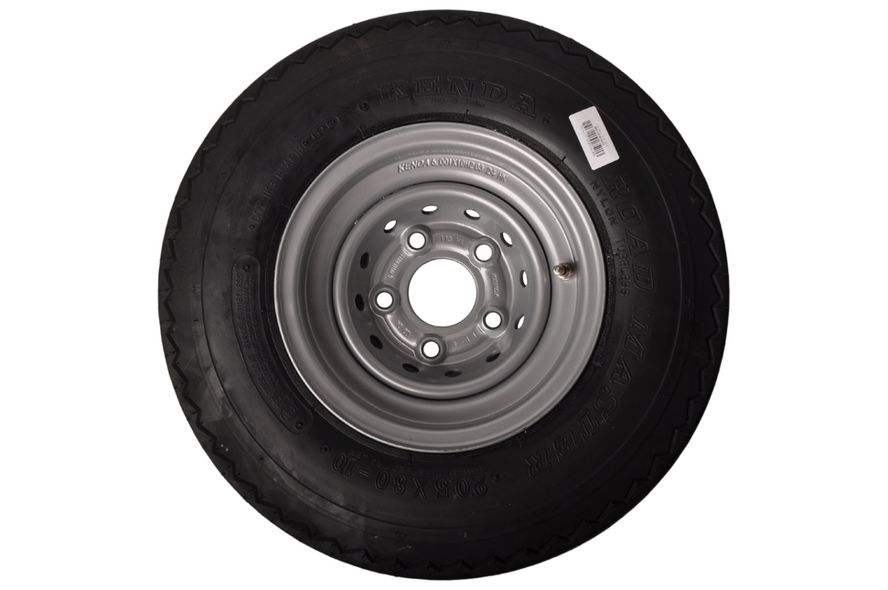 Cantonal Roue complète 10 pouces - 20.5x8.00-10 pneu + jante - cercle de trou Mercedes : 5x112 - 750 kg - 10PR - diamètre du moyeu:  67 mm