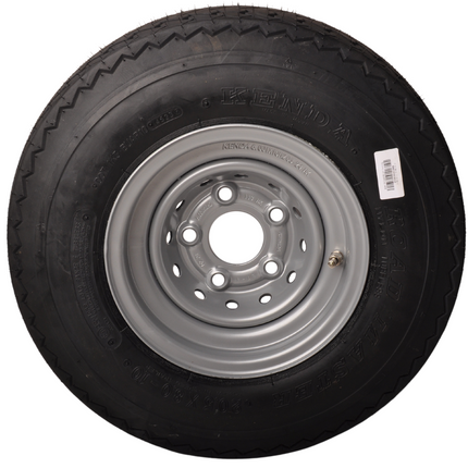 Cantonal Roue complète 10 pouces - 20.5x8.00-10 pneu + jante - cercle de trou Mercedes : 5x112 - 750 kg - 10PR - diamètre du moyeu:  67 mm