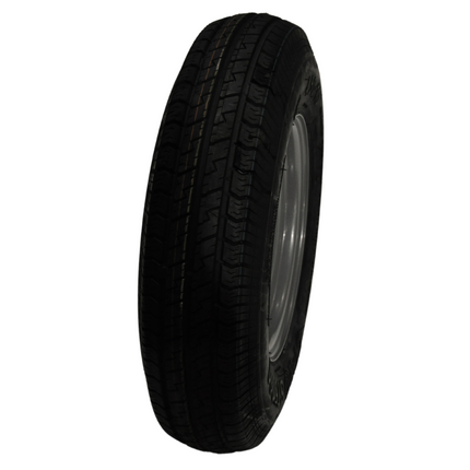 Cantonal Roue complète 10 pouces - pneu 4.50-10 + jante - pas Français : 4x115 - 400 kg - 6PR - diamètre du moyeu 85 mm