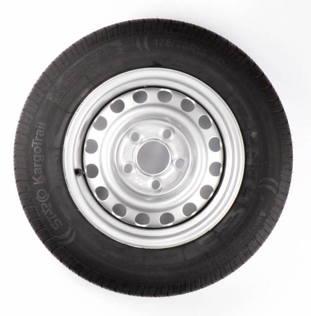 Cantonal Roue complète 175/70R13 pneu + jante (cercle de trous 5x112) 530 kg diamètre du moyeu: 67 mm