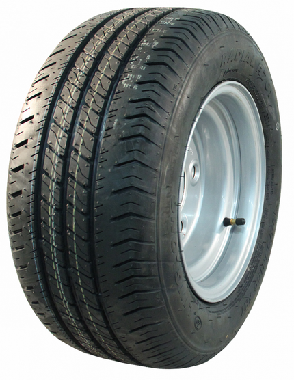 Cantonal Roue complète - 195/55R10C - pneu + jante - pas : 5x140 - 10PR - capacité de charge 750 kg - diamètre du moyeu 94 mm