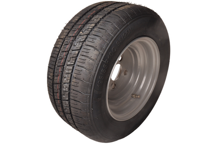 Cantonal Roue complète - 195/55R10C - pneu + jante - pas Vauxhall : 4x100 - 10PR - capacité de charge 500 kg - diamètre du moyeu 60 mm